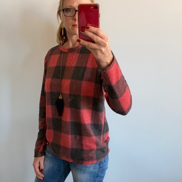 Red & Black Buffalo Check Tunic Top - Picture 5 of 9